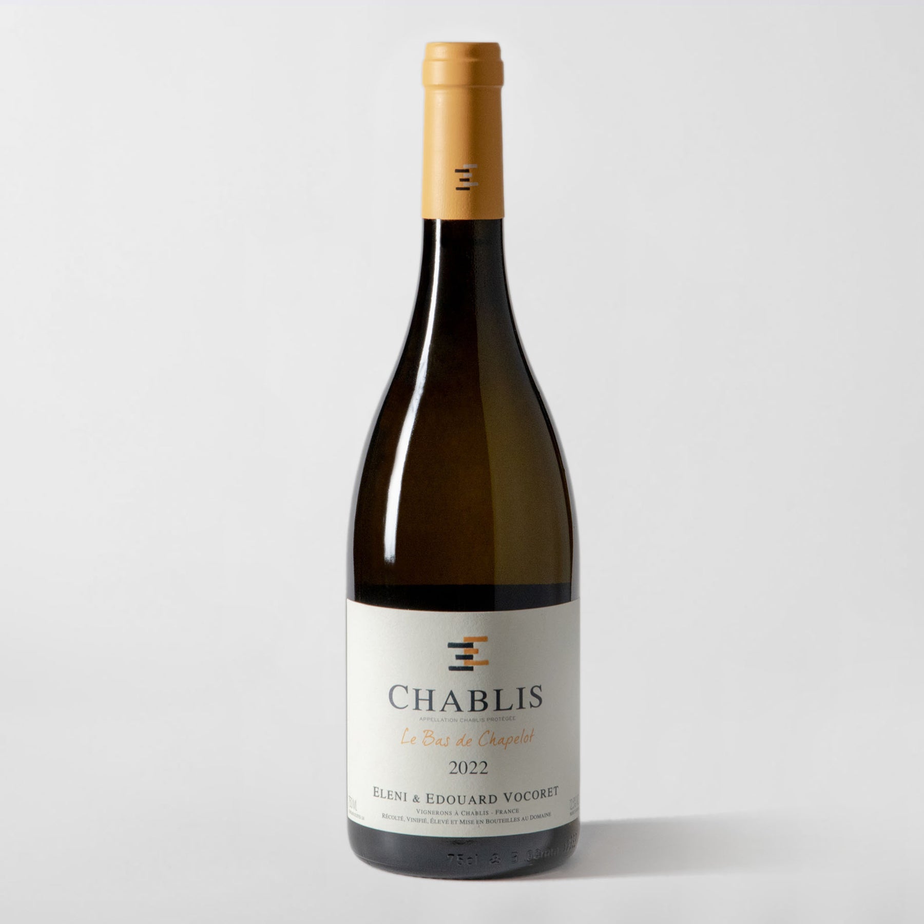 Domaine Eleni & Edouard Vocoret, Chablis 'Bas de Chapelot' 2022 - Parcelle Wine
