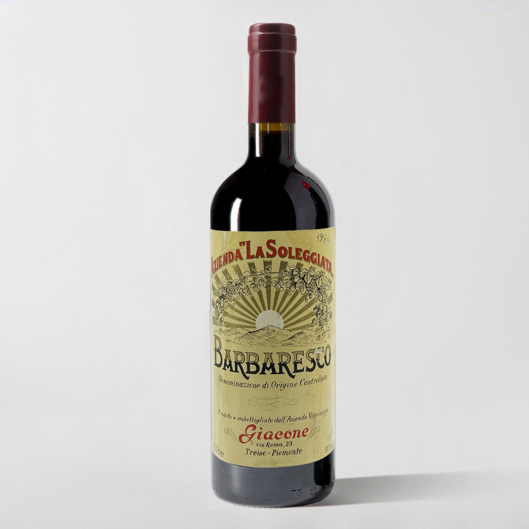 La Soleggiata Giacone, Barbaresco 1986 - Parcelle Wine