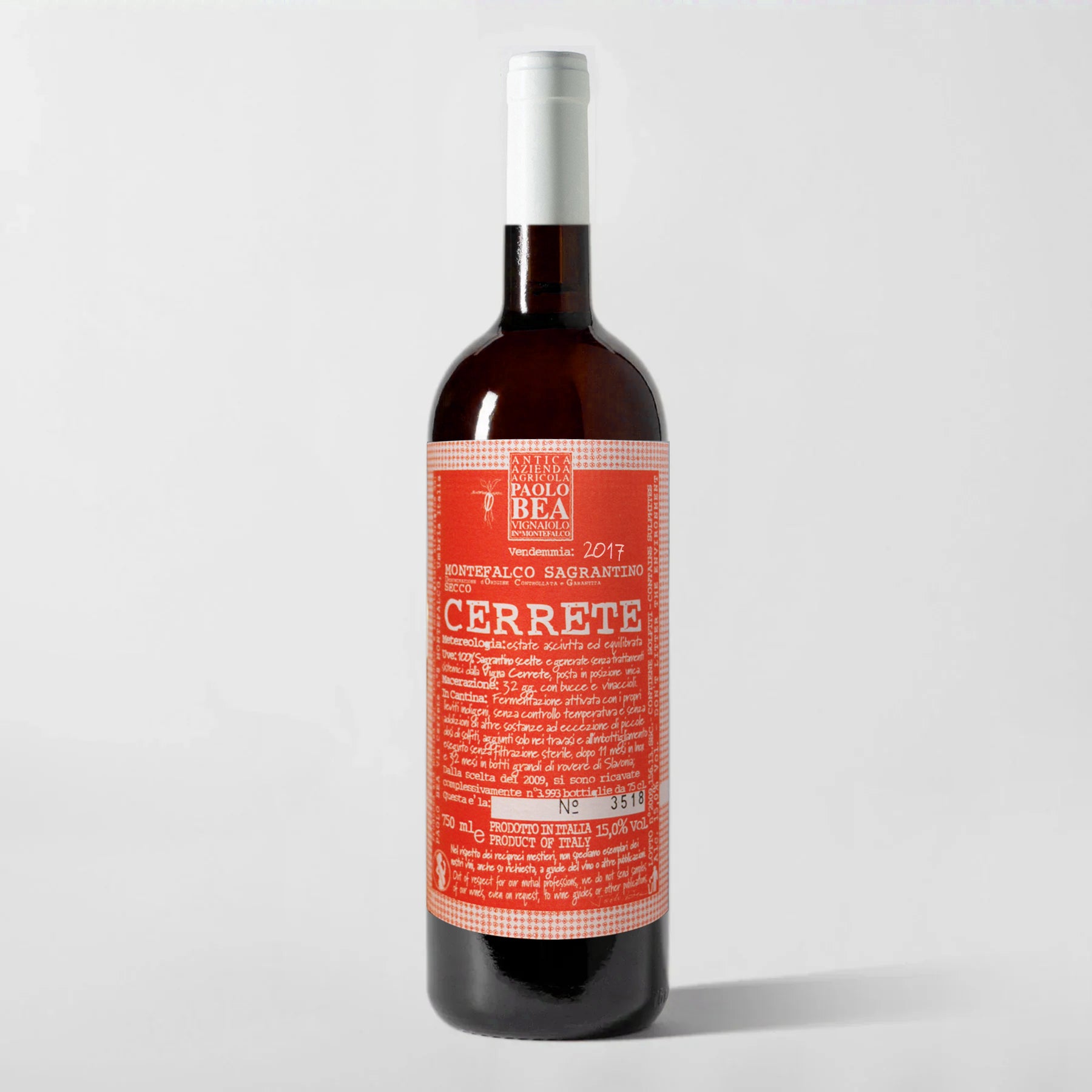 Paolo Bea, Sagrantino di Montefalco 'Cerrete' 2017 (Pre-Sale Arriving 4/30) - Parcelle Wine