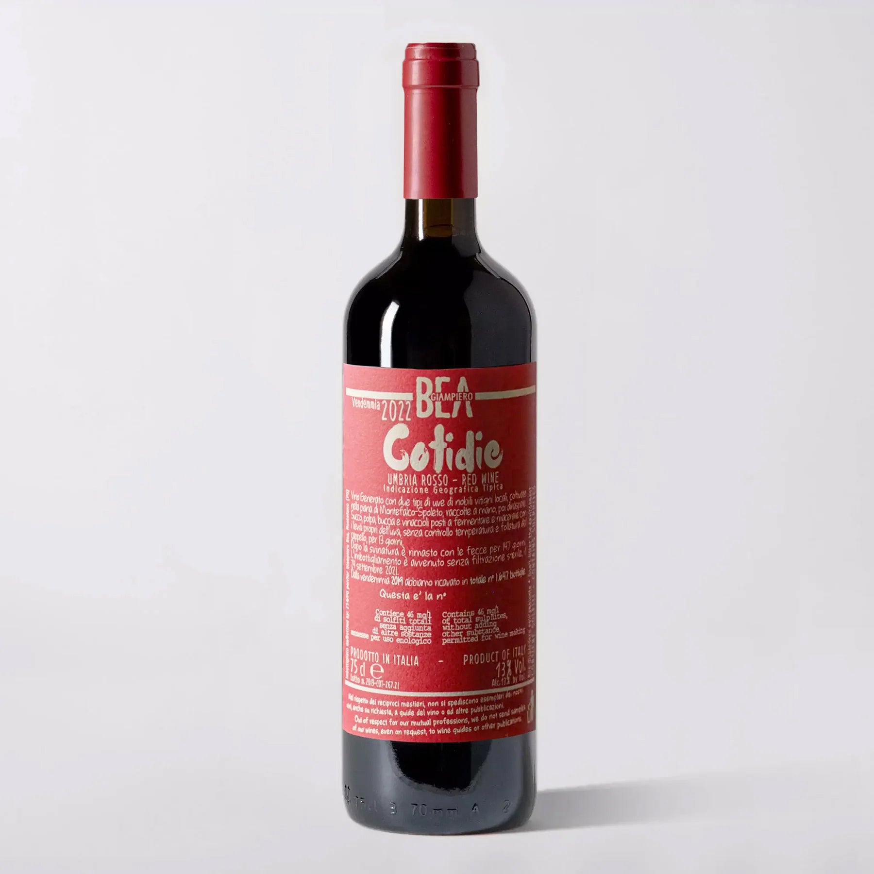 Paolo Bea, Umbria Rosso 'Cotidie' 2022 (Pre-Sale Arriving 11/17) - Parcelle Wine