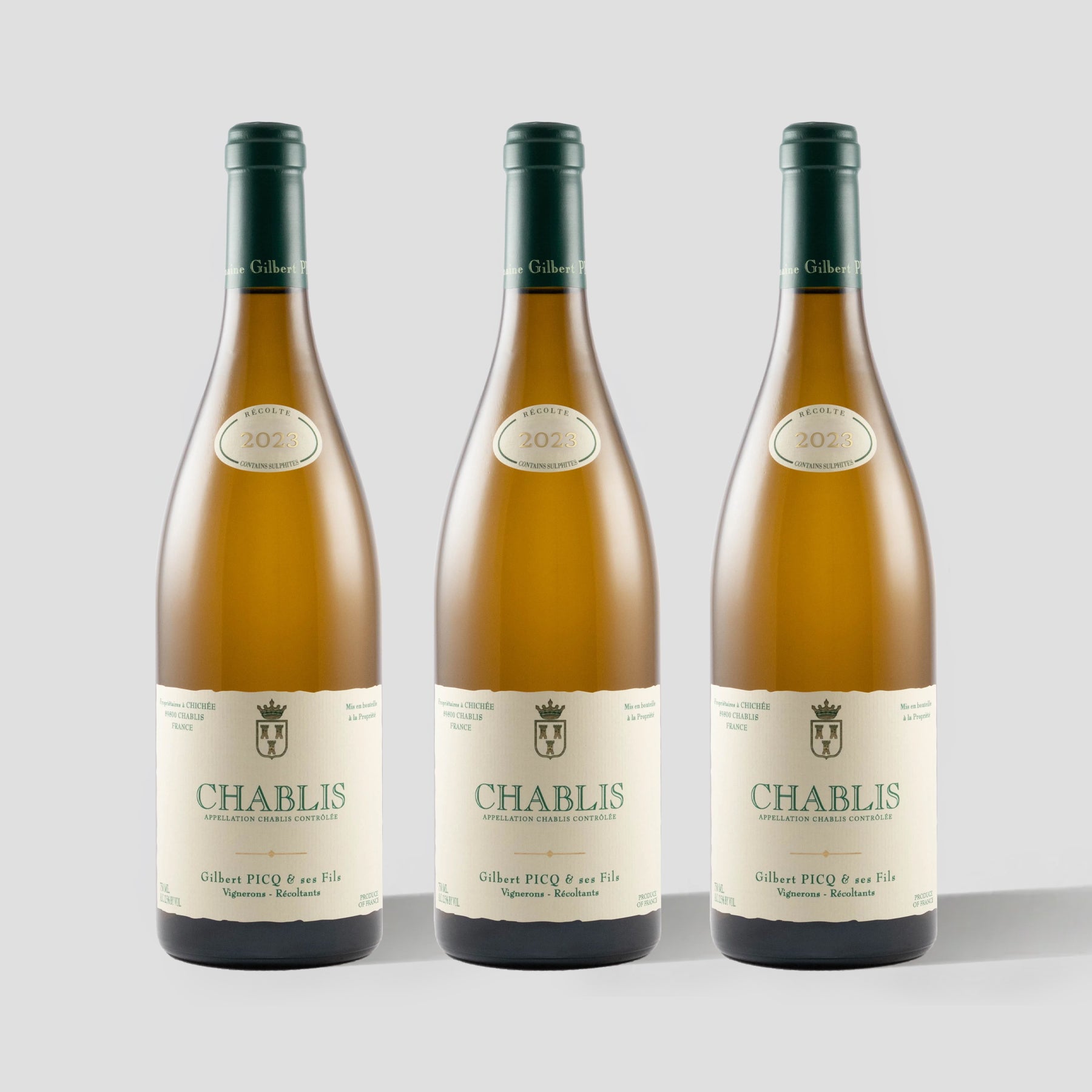 Picq, Chablis 2023 3-pack - Parcelle Wine