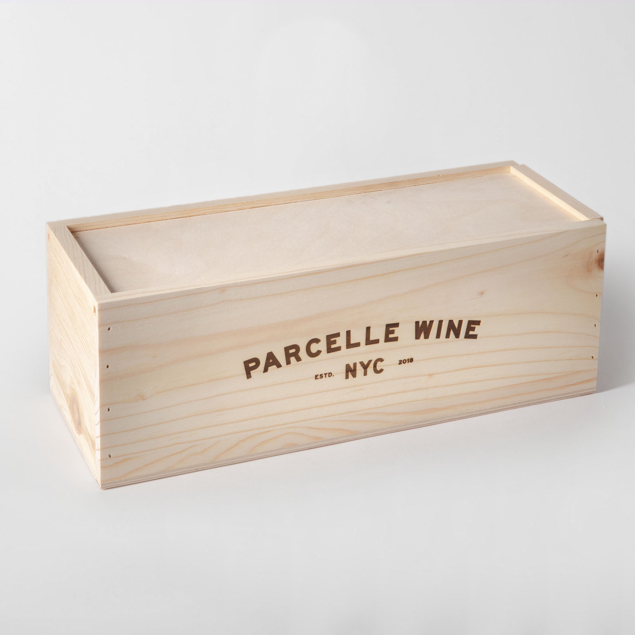 Parcelle Wood 1-Bottle Box - Parcelle Wine