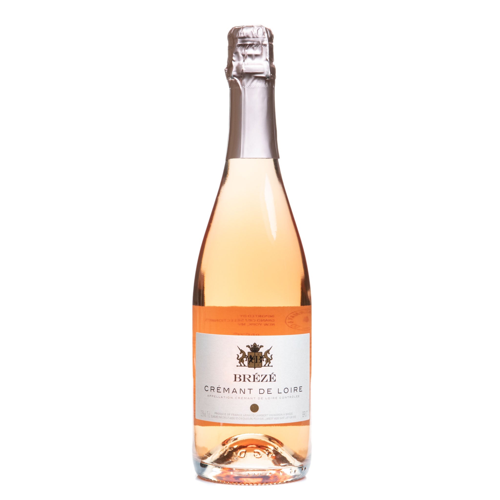 Arnaud Lambert, Crémant de Loire Rosé MV from Château de Brézé - Parcelle Wine
