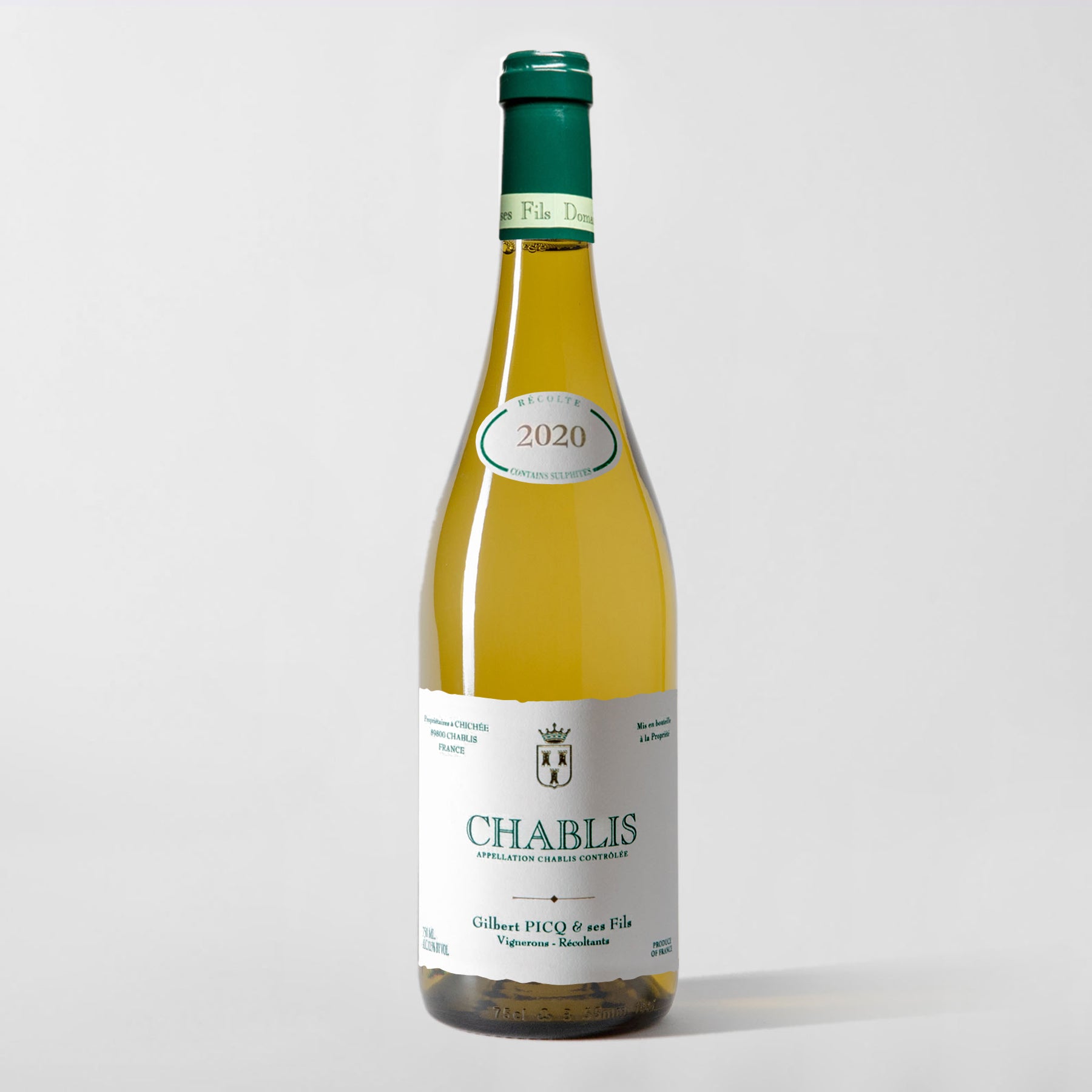 Gilbert Picq, Chablis 2020 - Parcelle Wine