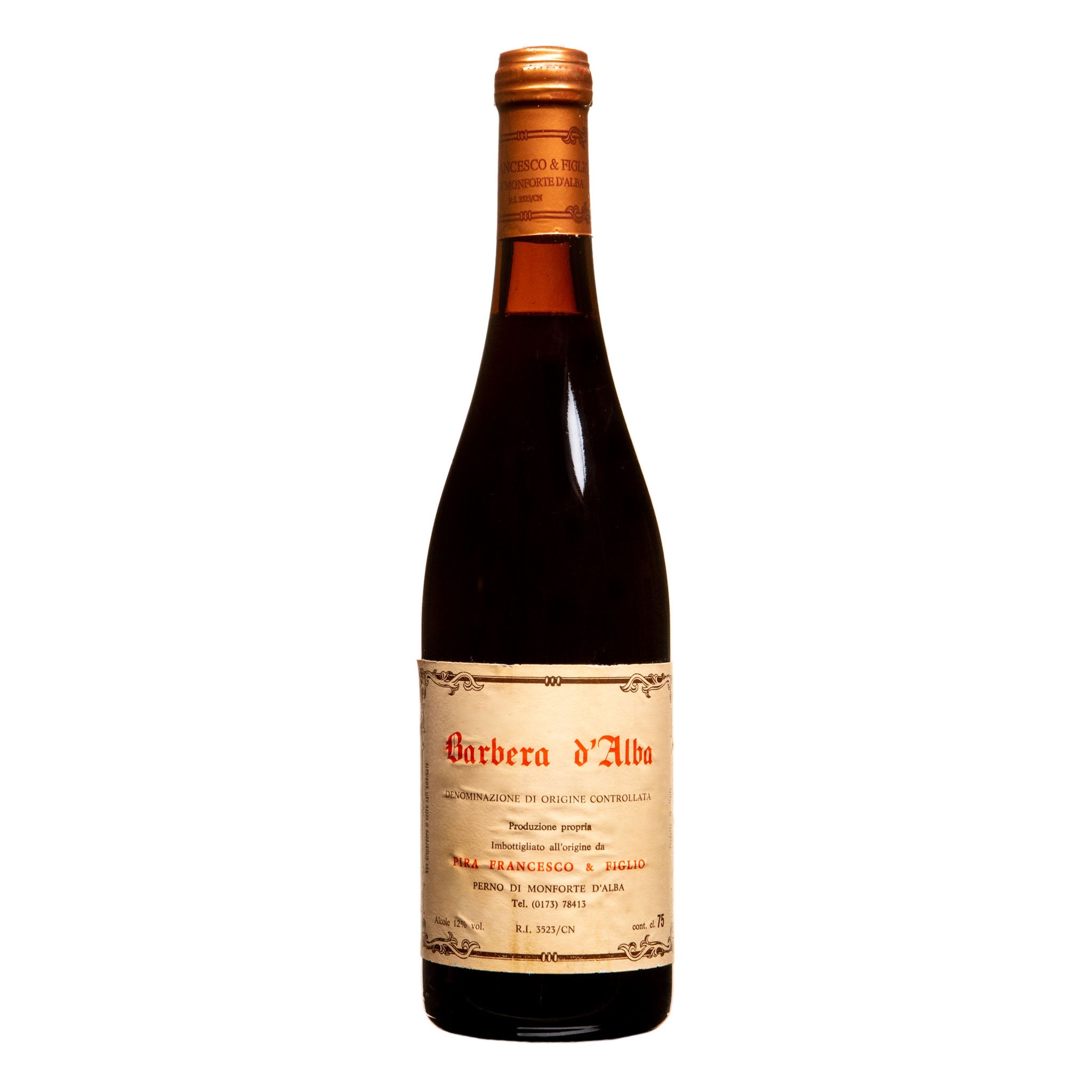 Pira Francesco & Figlio, Barbera d'Alba 1989 from Pira Francesco & Figlio - Parcelle Wine
