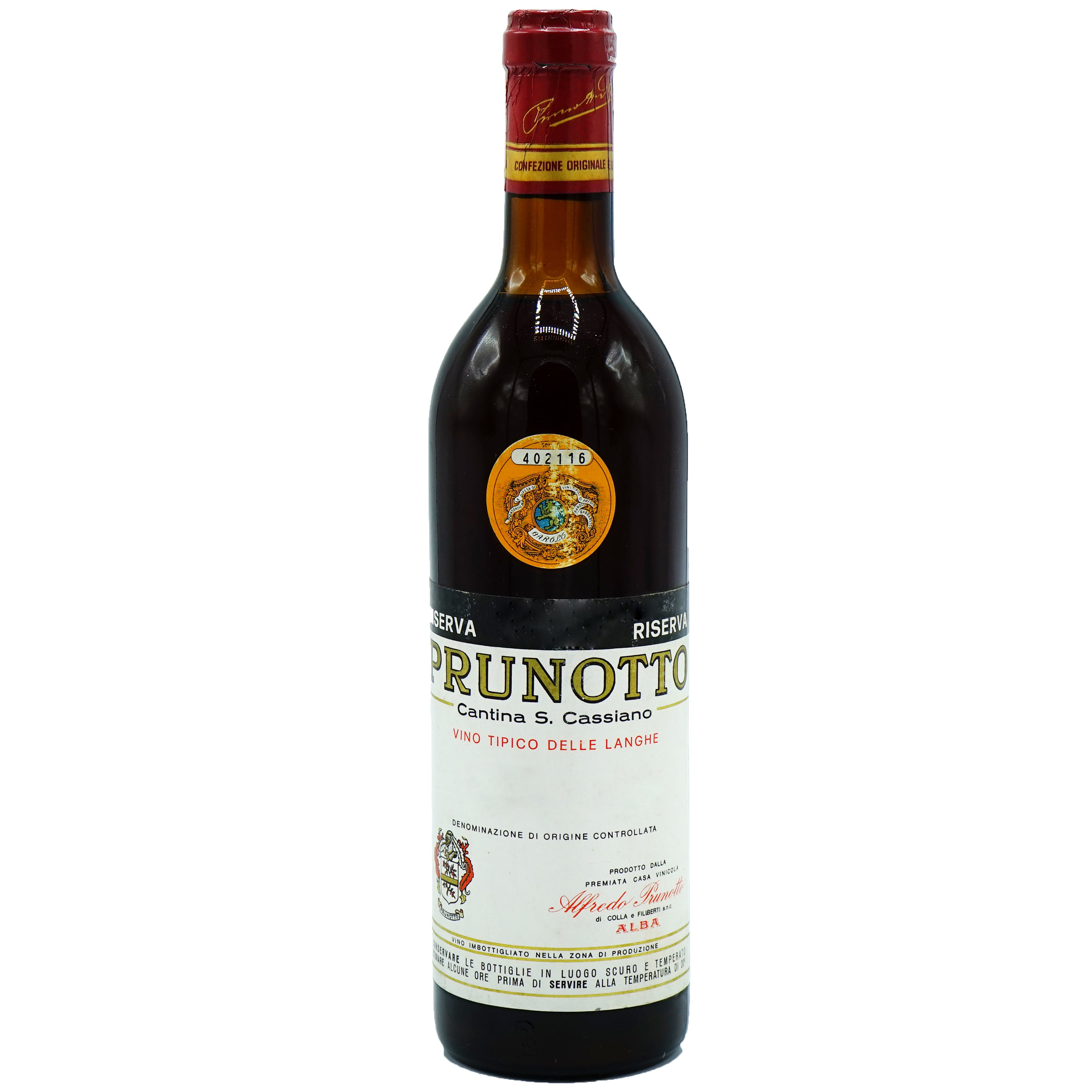 Prunotto, Barbaresco Riserva 1965 from Prunotto - Parcelle Wine
