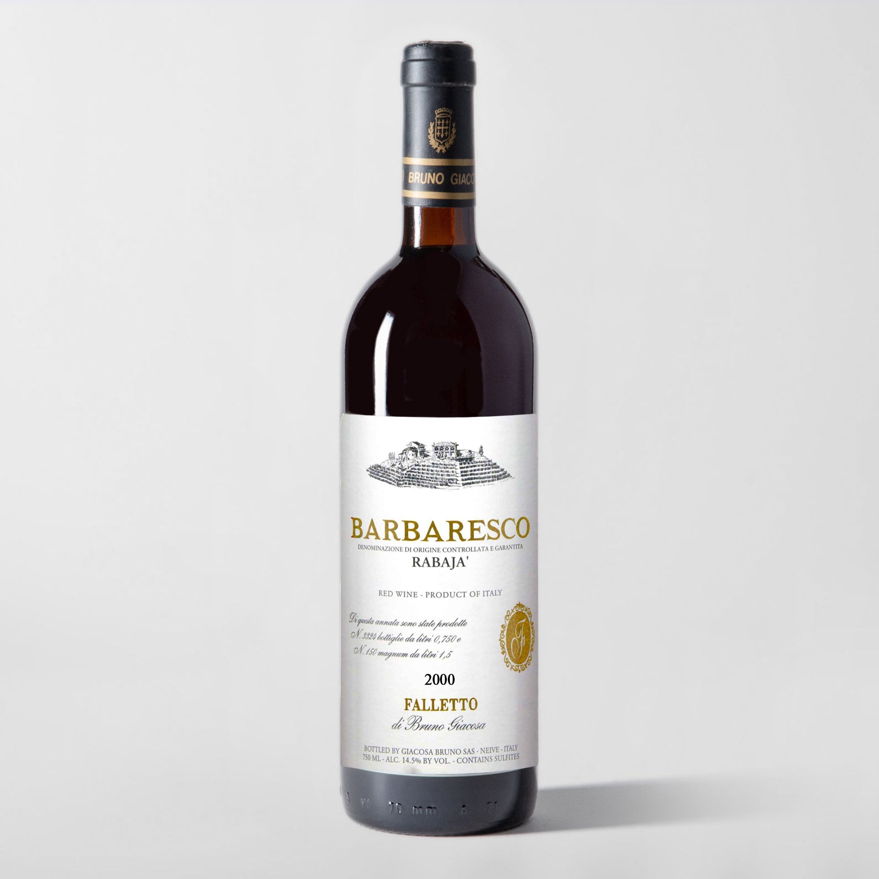 Bruno Giacosa, Barbaresco 'Rabaja' 2000 - Parcelle Wine