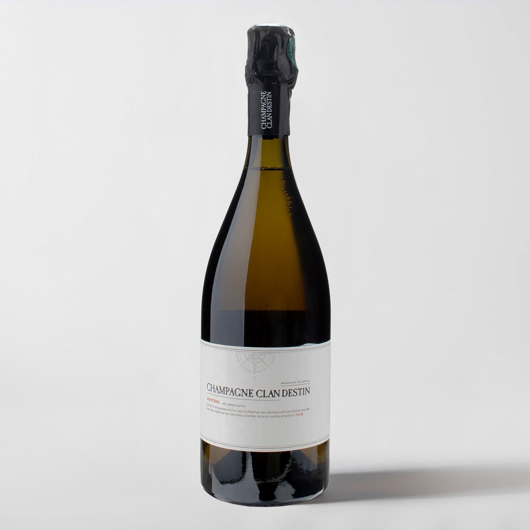 Champagne Clandestin, Blanc de Noirs Brut Nature 'Austral' (base 2022) - Parcelle Wine