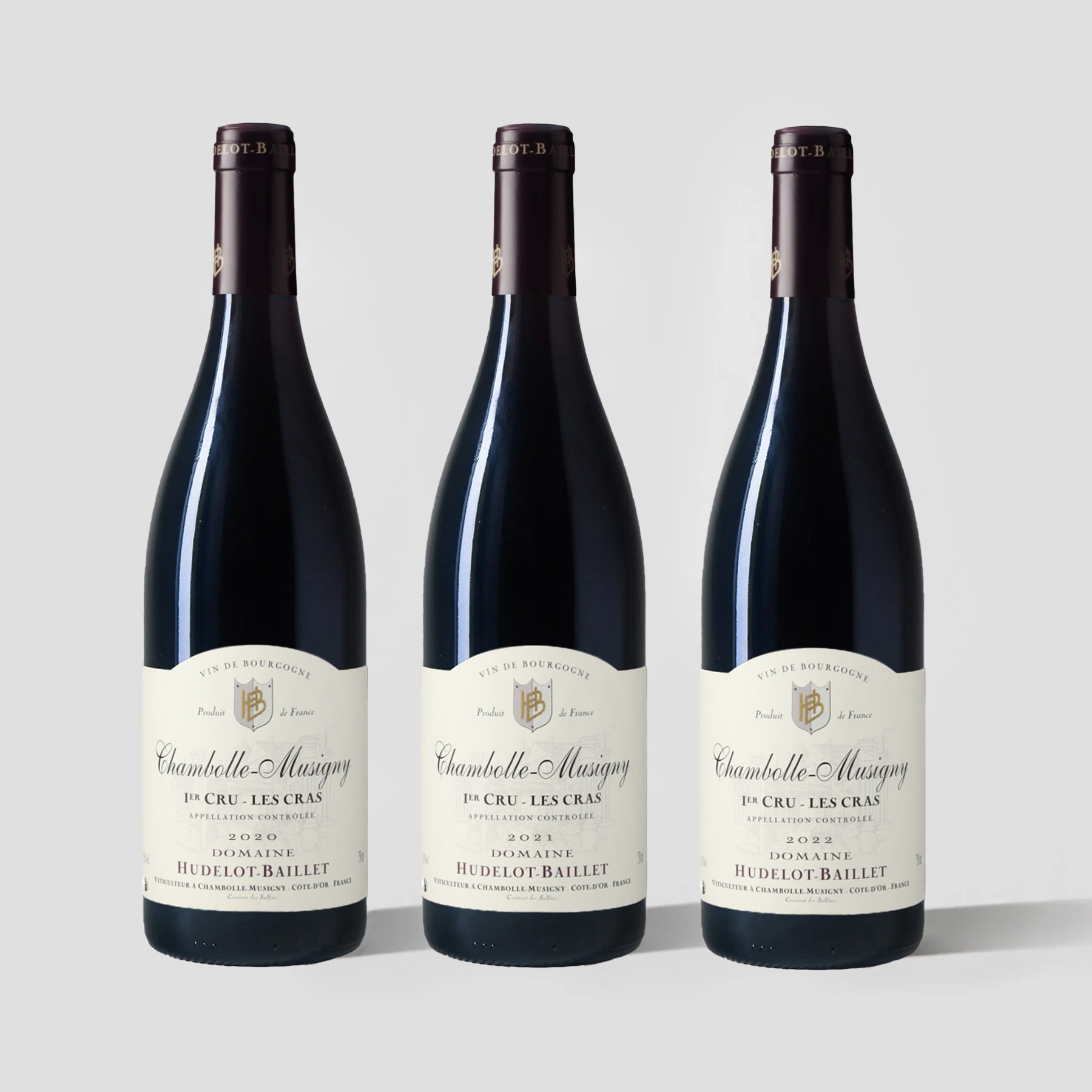 Domaine Hudelot Baillet, 'Les Cras' Vertical 3-pack - Parcelle Wine
