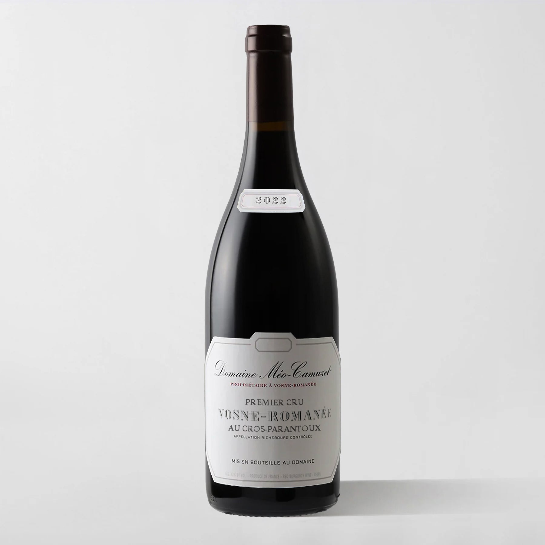 Domaine Méo-Camuzet, Vosne-Romanée Premier Cru 'Au Cros-Parantoux' 2022 - Parcelle Wine