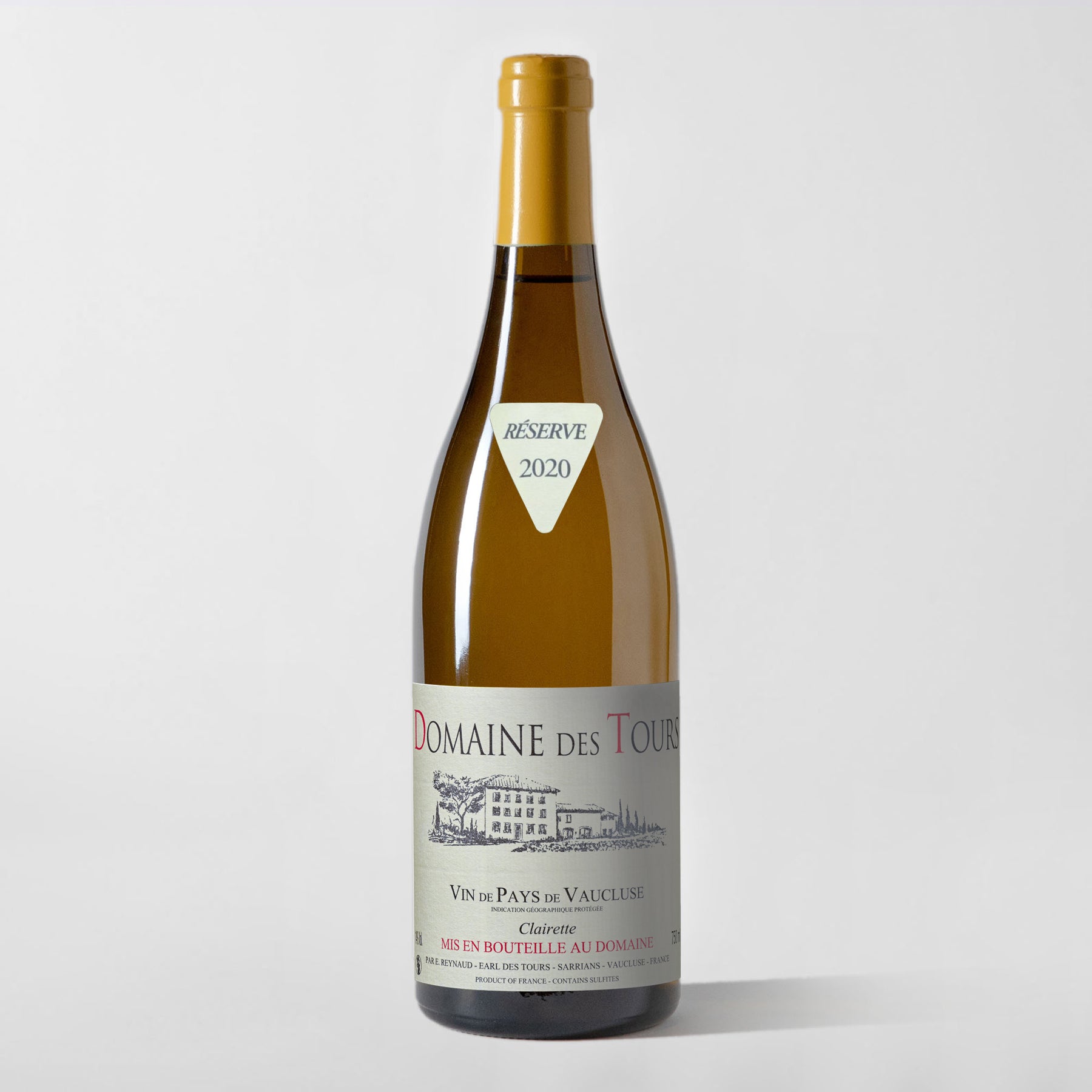 Domaine des Tours, Vin de Pays du Vaucluse Blanc 2020 - Parcelle Wine