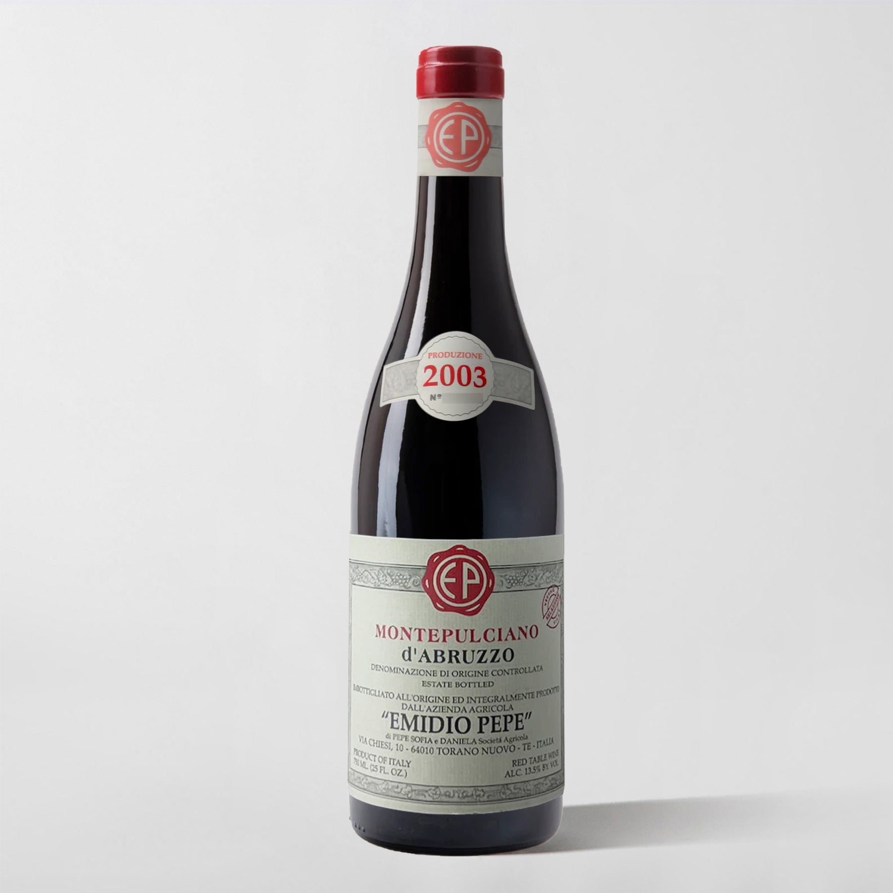 Emidio Pepe, Montepulciano d'Abruzzo 2003 - Parcelle Wine