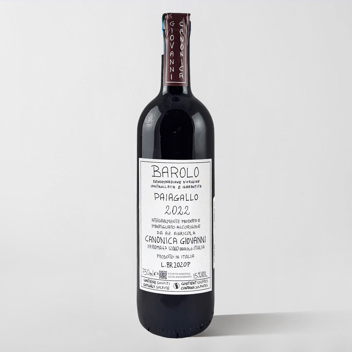 Giovanni Canonica, Barolo 'Paiagallo' 2022