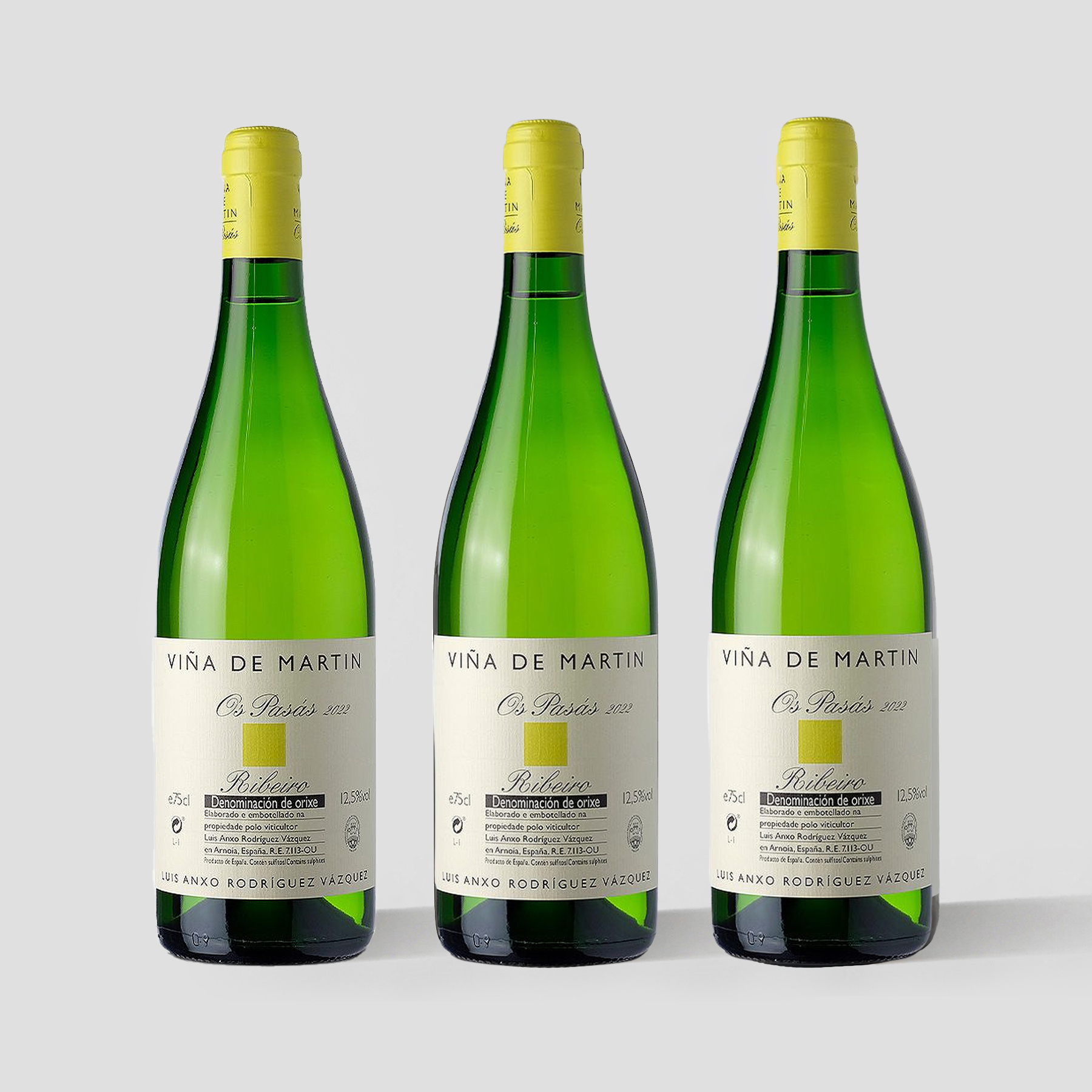 Luis Rodríguez, Ribeiro Blanco 'Os Pasás' 2023 3-pack - Parcelle Wine