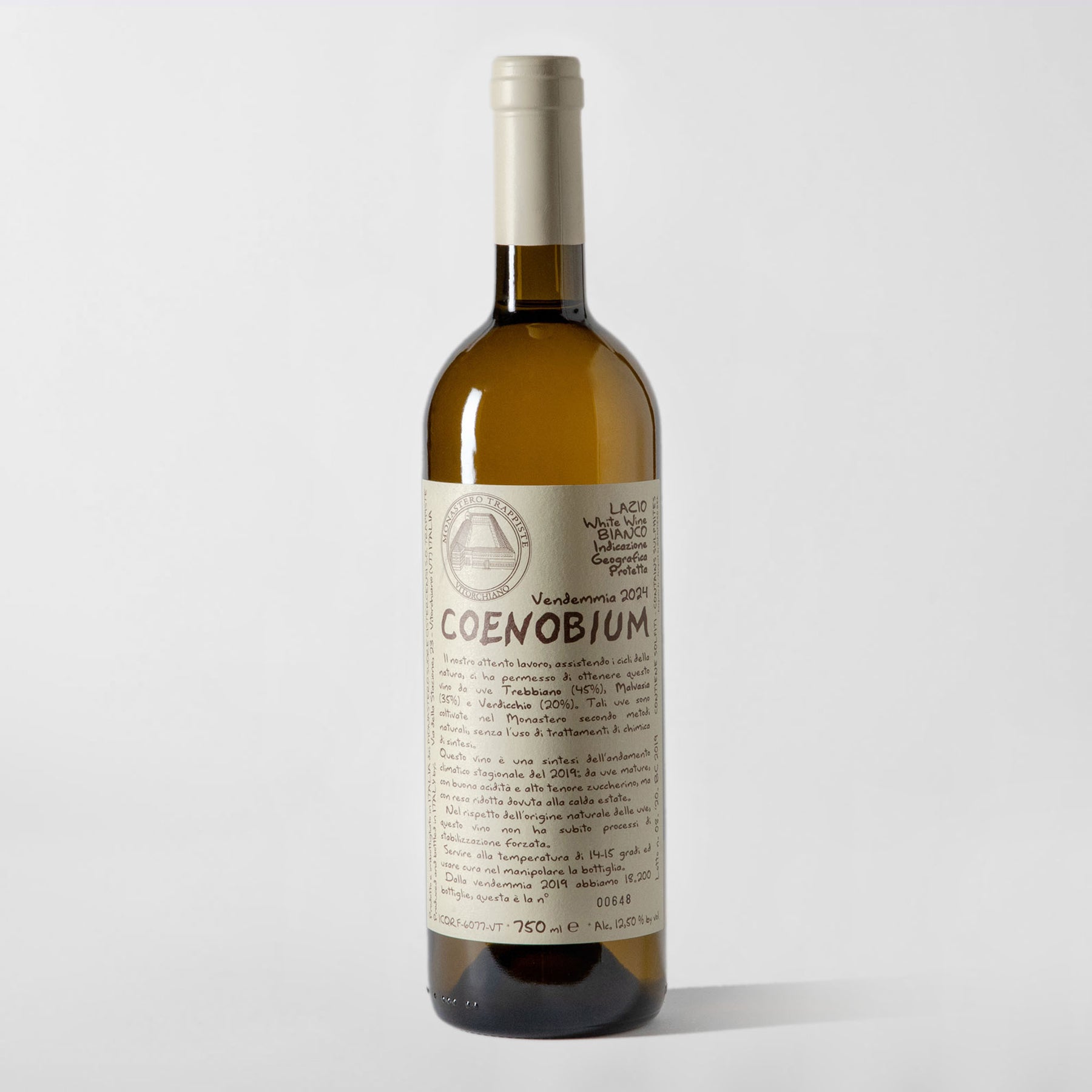 Monastero Suore Cistercensi, Lazio Bianco 'Coenobium' 2024 - Parcelle Wine