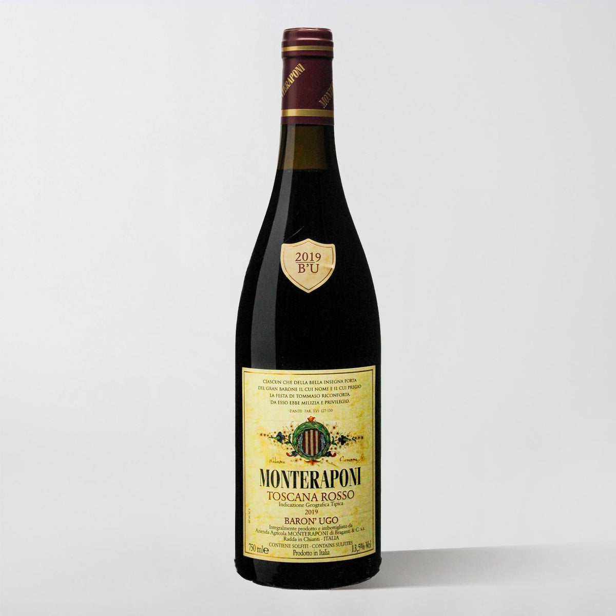 Monteraponi, Toscana Rosso 'Baron`Ugo' 2019