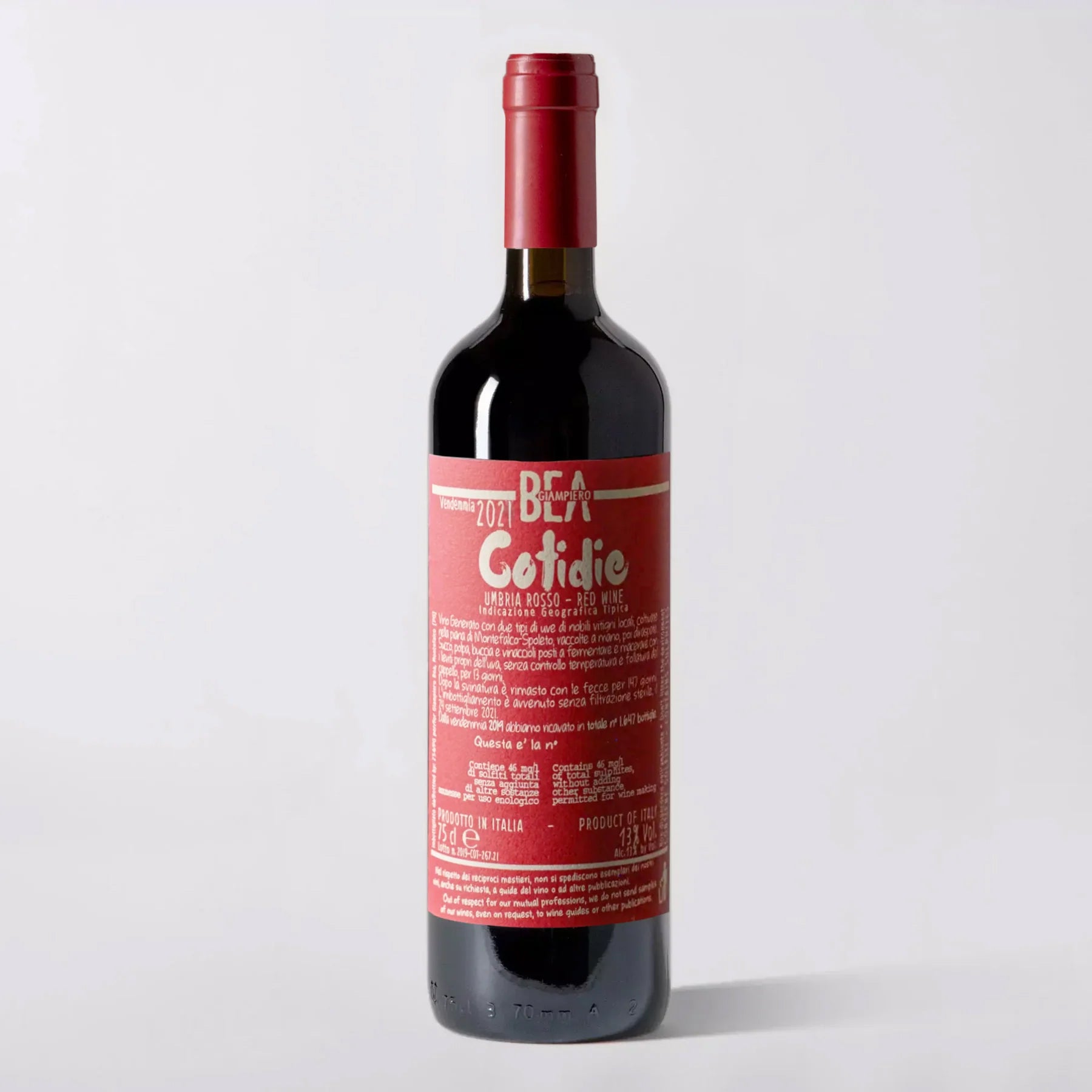 Paolo Bea, Umbria Rosso 'Cotidie' 2021 - Parcelle Wine