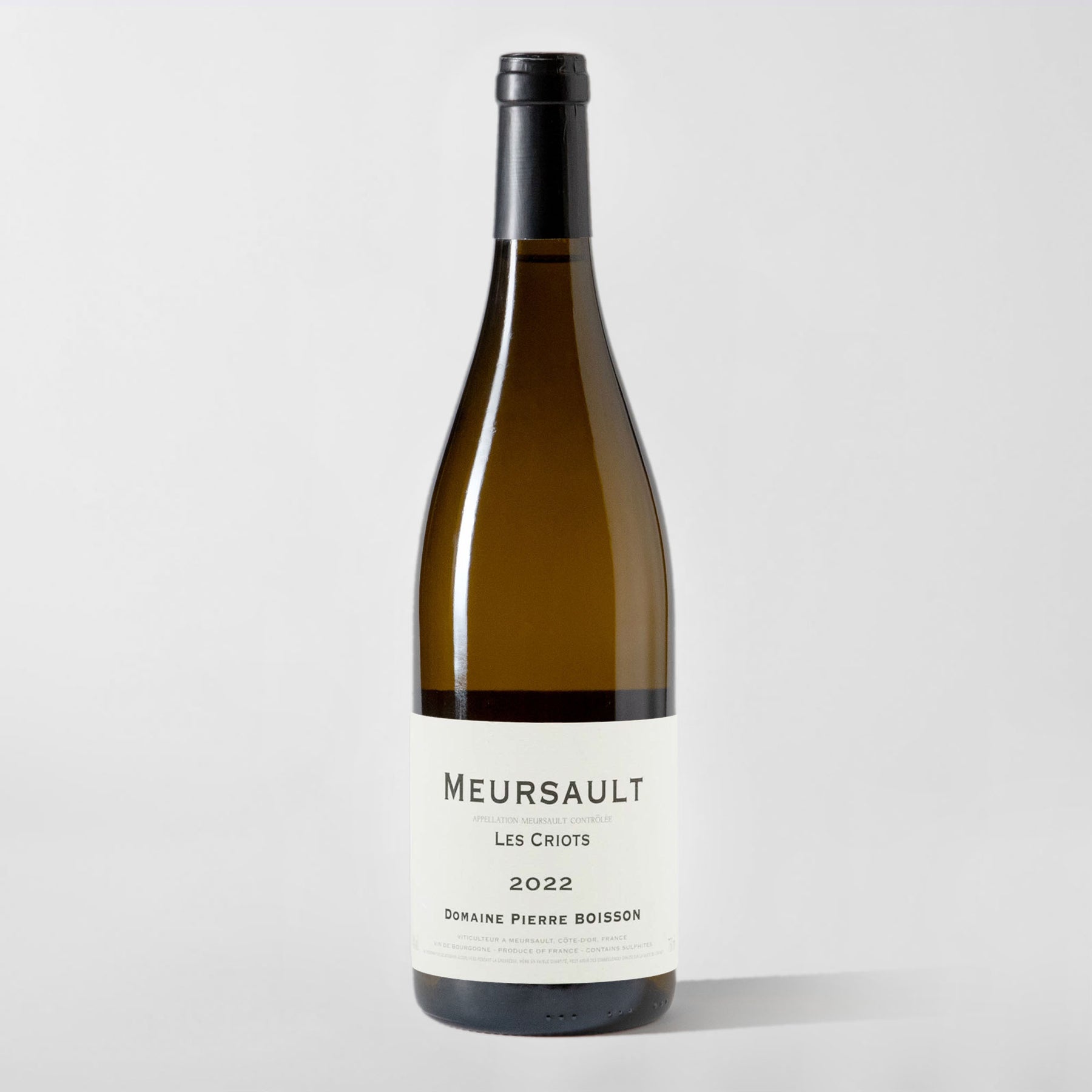 Pierre Boisson, Meursault 'Les Criots' 2022 - Parcelle Wine