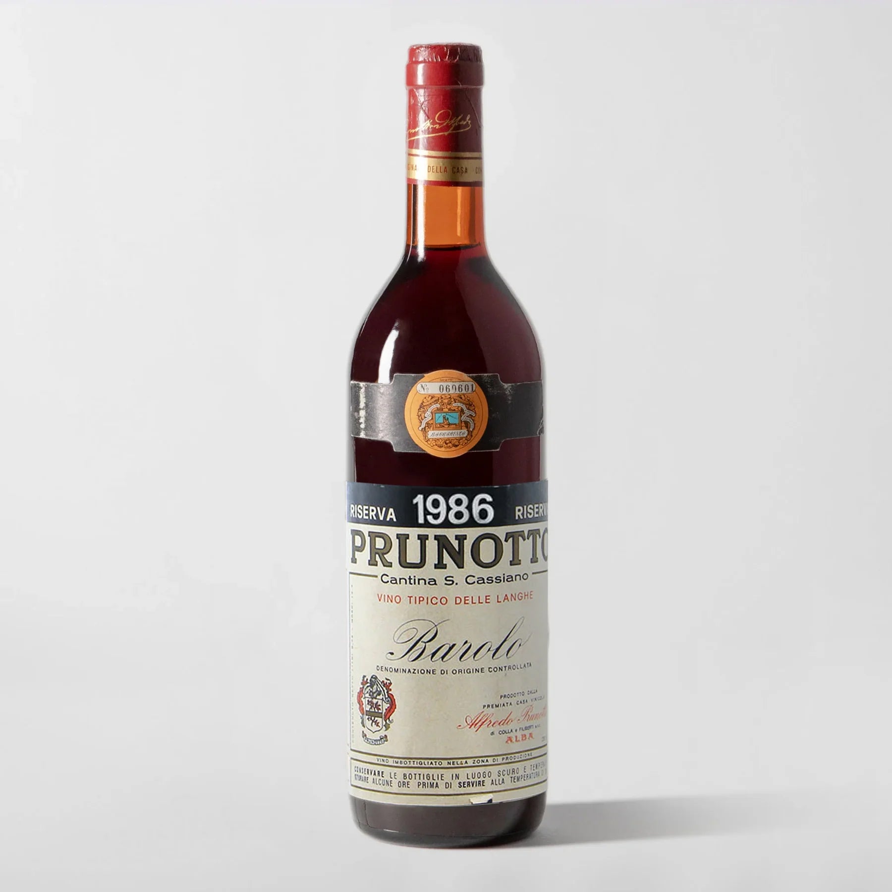 Prunotto, Barolo 1986 - Parcelle Wine