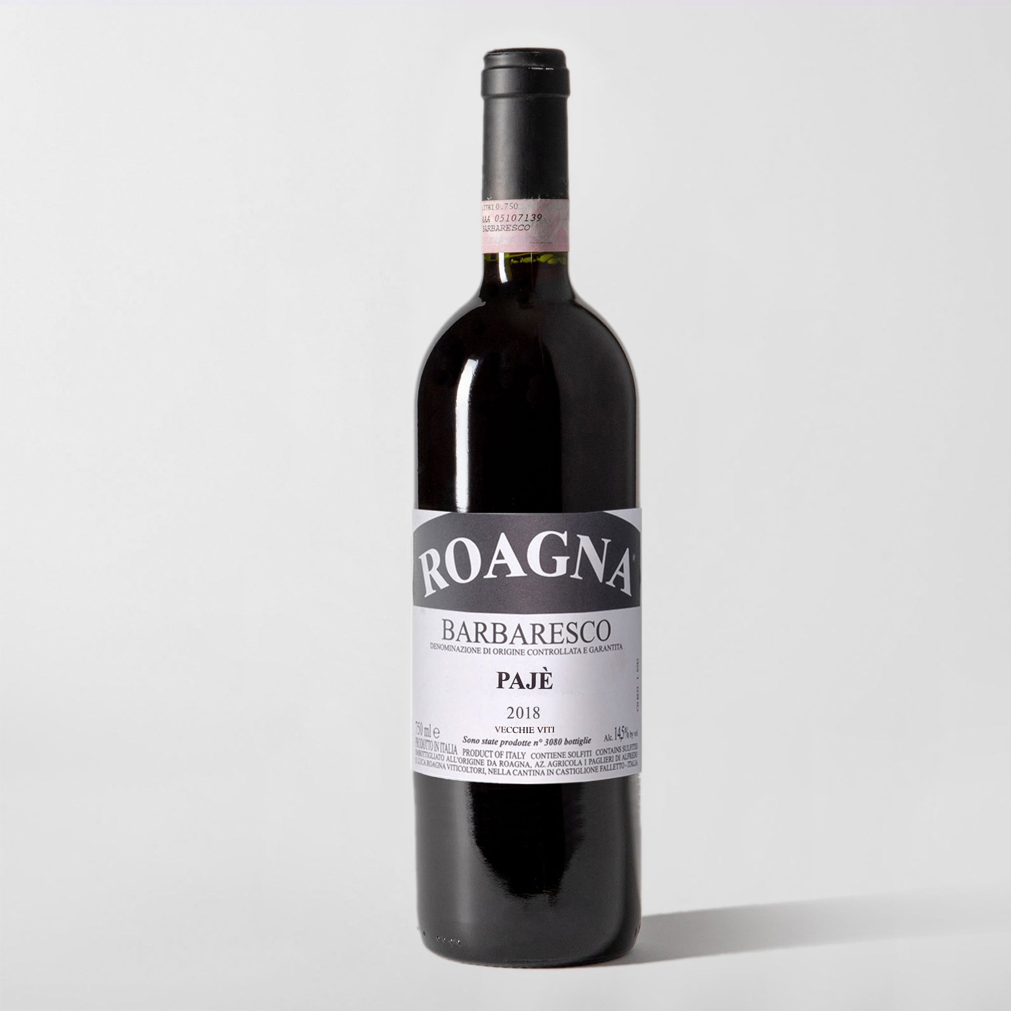 Roagna, Barbaresco 'Pajè VV' 2018 - Parcelle Wine