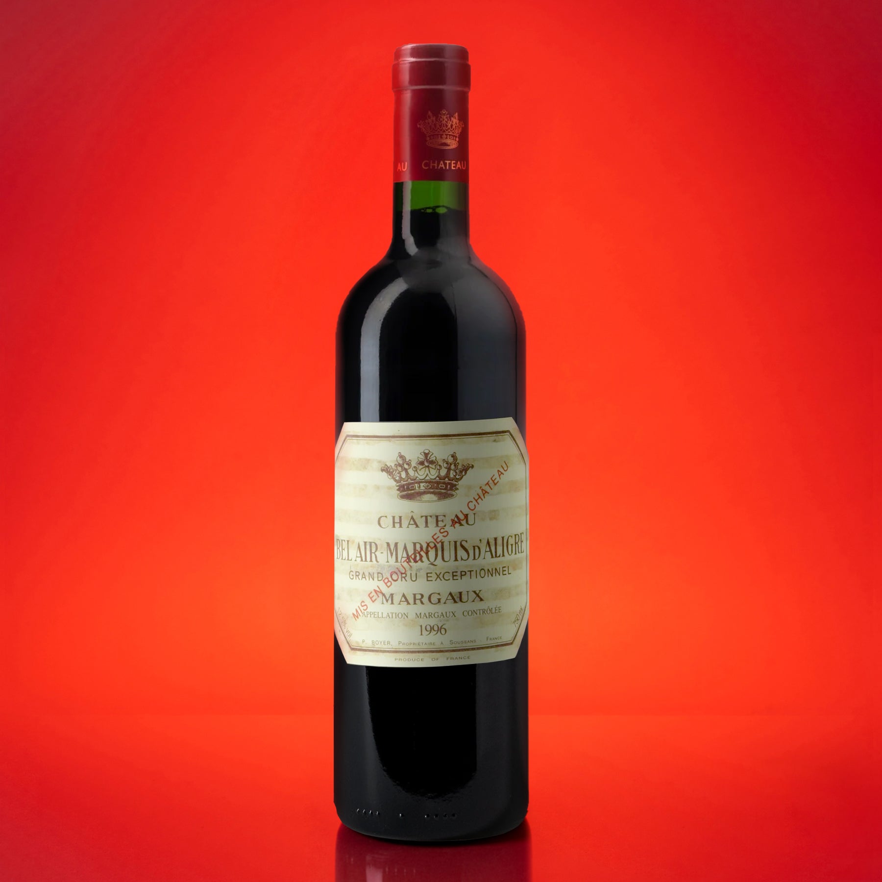 Château Bel Air Marquis d'Aligre, 1996 - Parcelle Wine