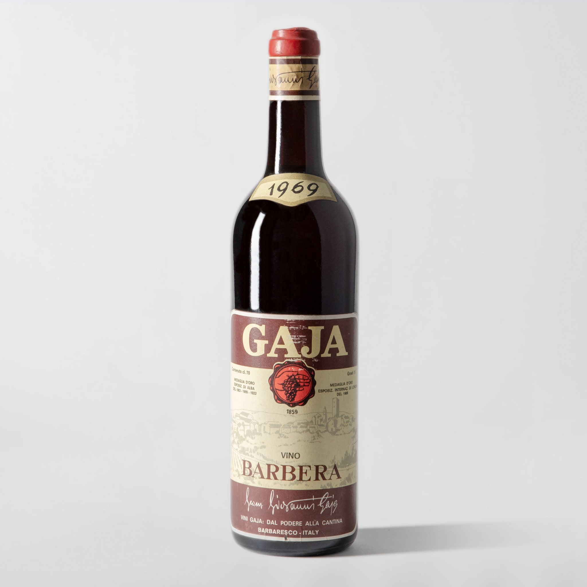 Gaja, Barbera d'Alba 1969 - Parcelle Wine