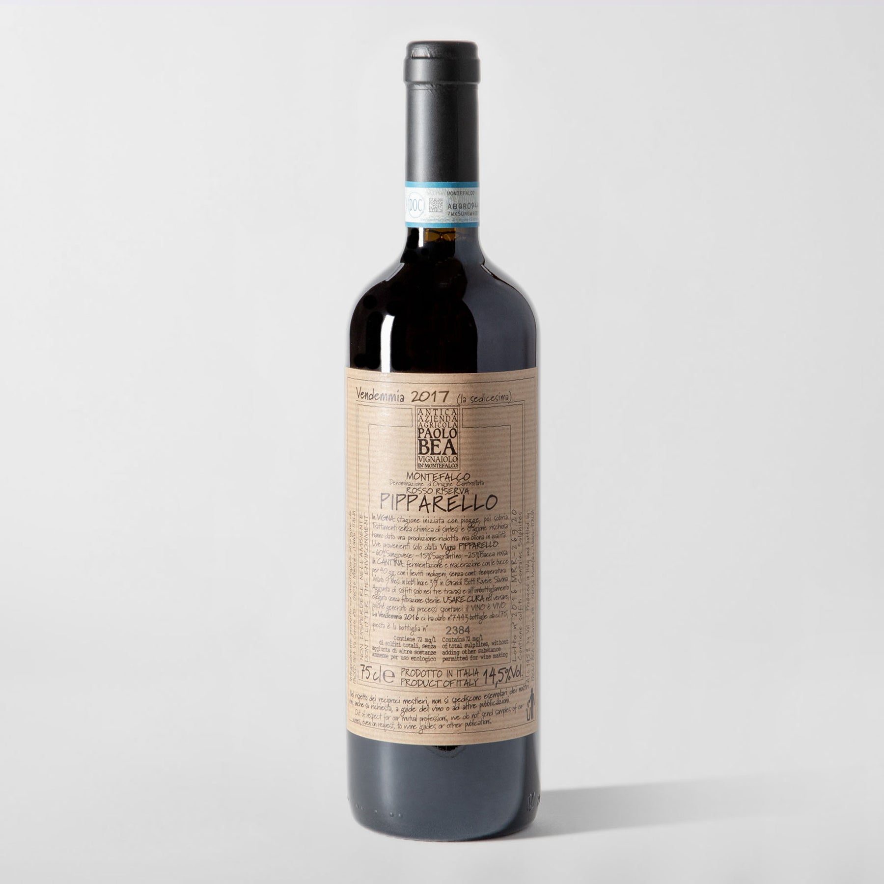 Paolo Bea, Montefalco Rosso Riserva 'Pipparello' 2017 (Pre-Sale Arriving 08/09) - Parcelle Wine