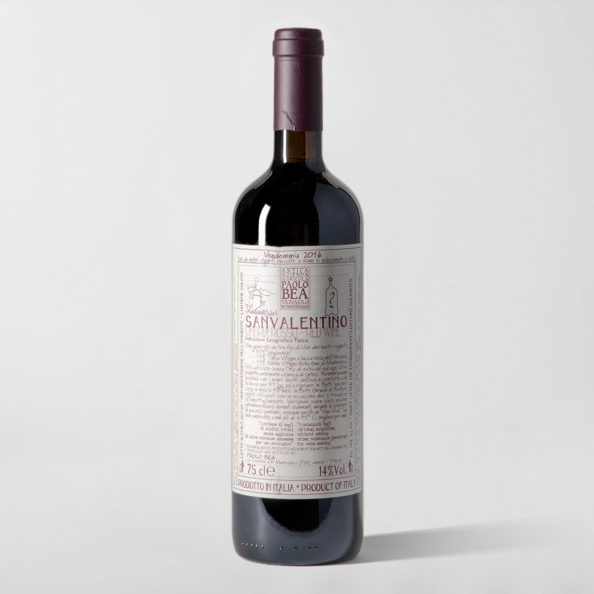 Paolo Bea, Umbria Rosso 'San Valentino' 2017 (Pre-Sale Arriving 08/09) - Parcelle Wine