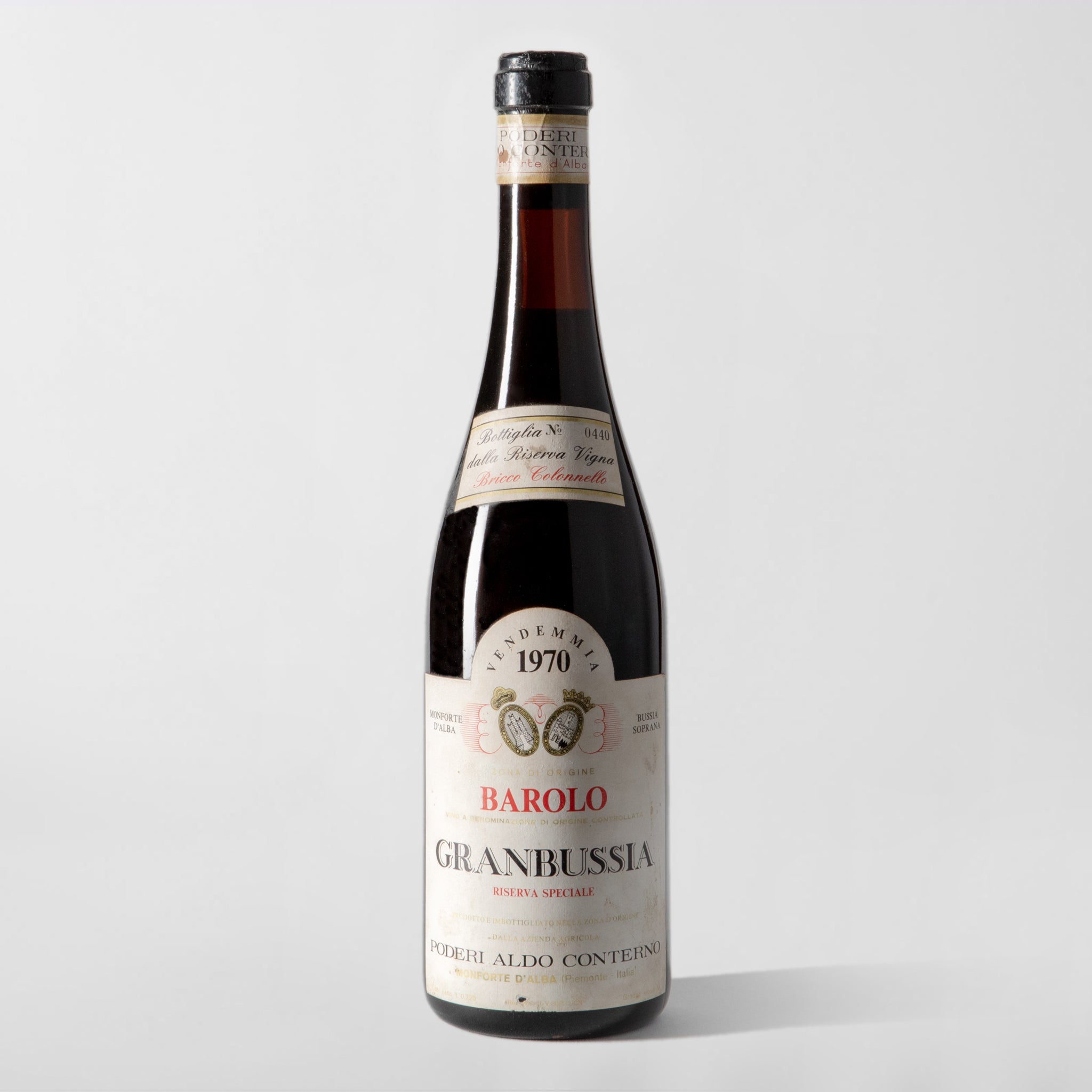 Aldo Conterno, Barolo Riserva Granbussia 'Bricco Colonnello' 1970 - Parcelle Wine