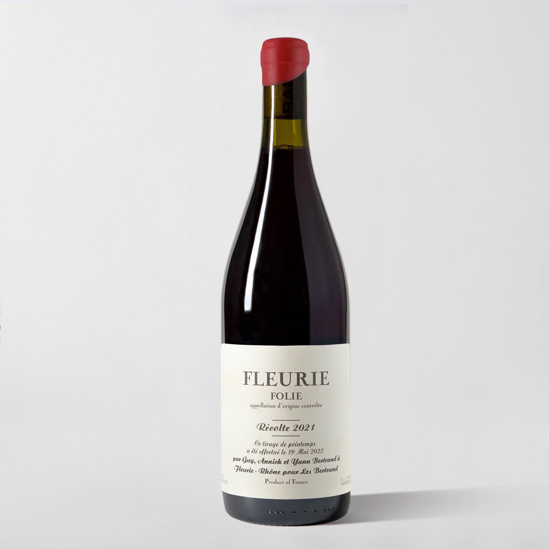 Yann Bertrand, Fleurie 'Folie' 2021 - Parcelle Wine