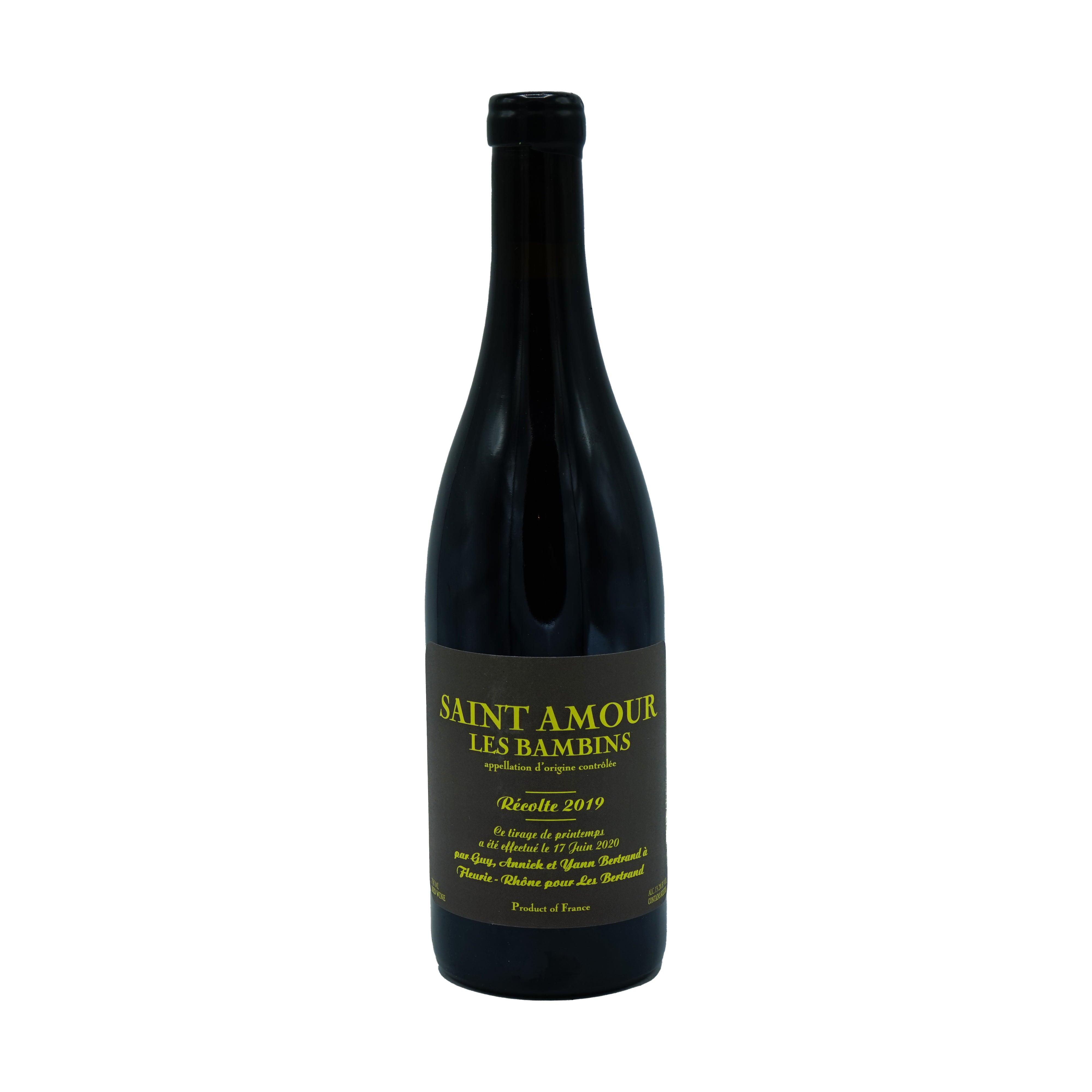 Yann Bertrand, 'Les Bambins' Saint-Amour 2019 from Yann Bertrand - Parcelle Wine