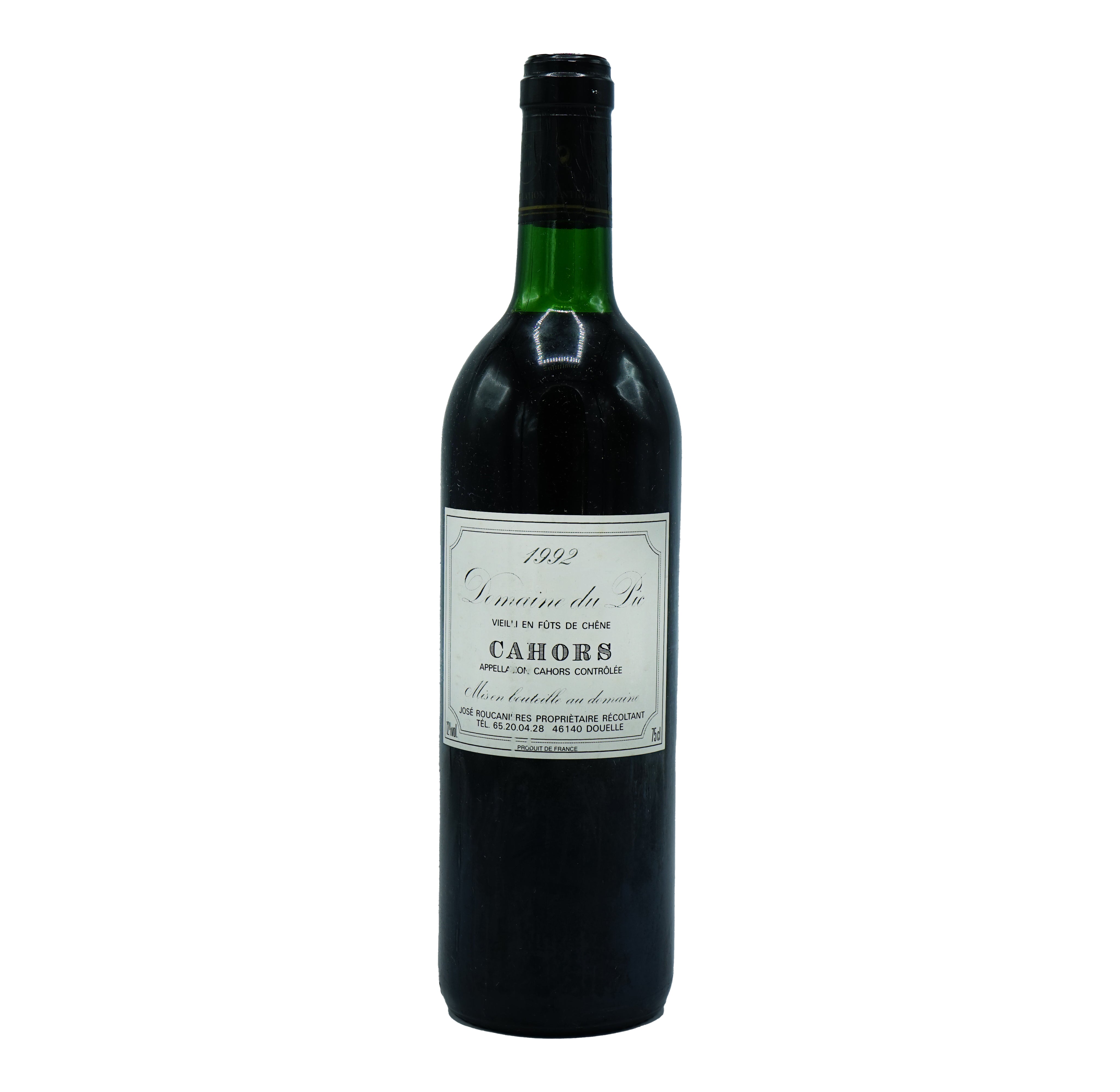Domaine du Pic, Cahors 1992 - Parcelle Wine