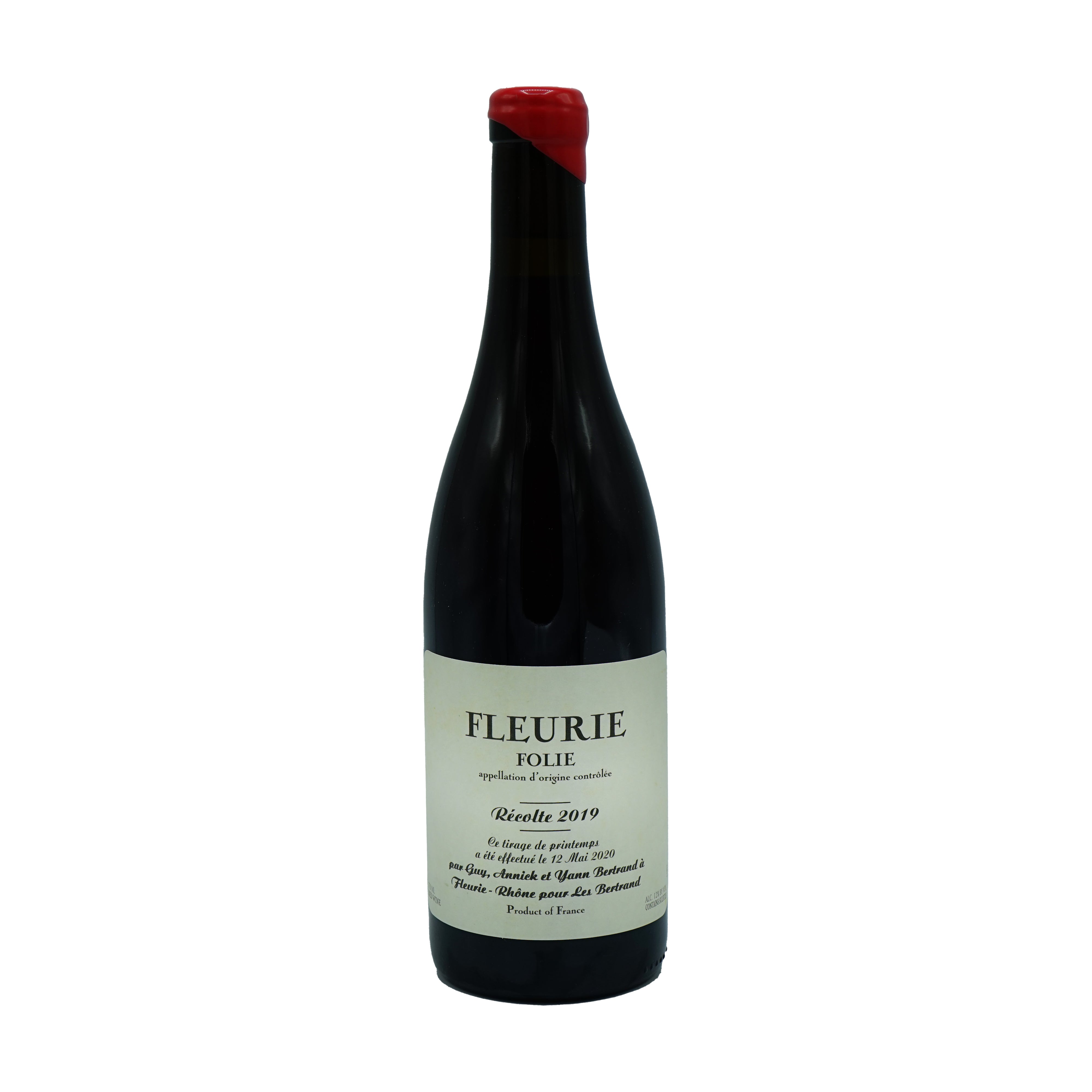 Yann Bertrand, 'Folie' Fleurie 2019 from Yann Bertrand - Parcelle Wine
