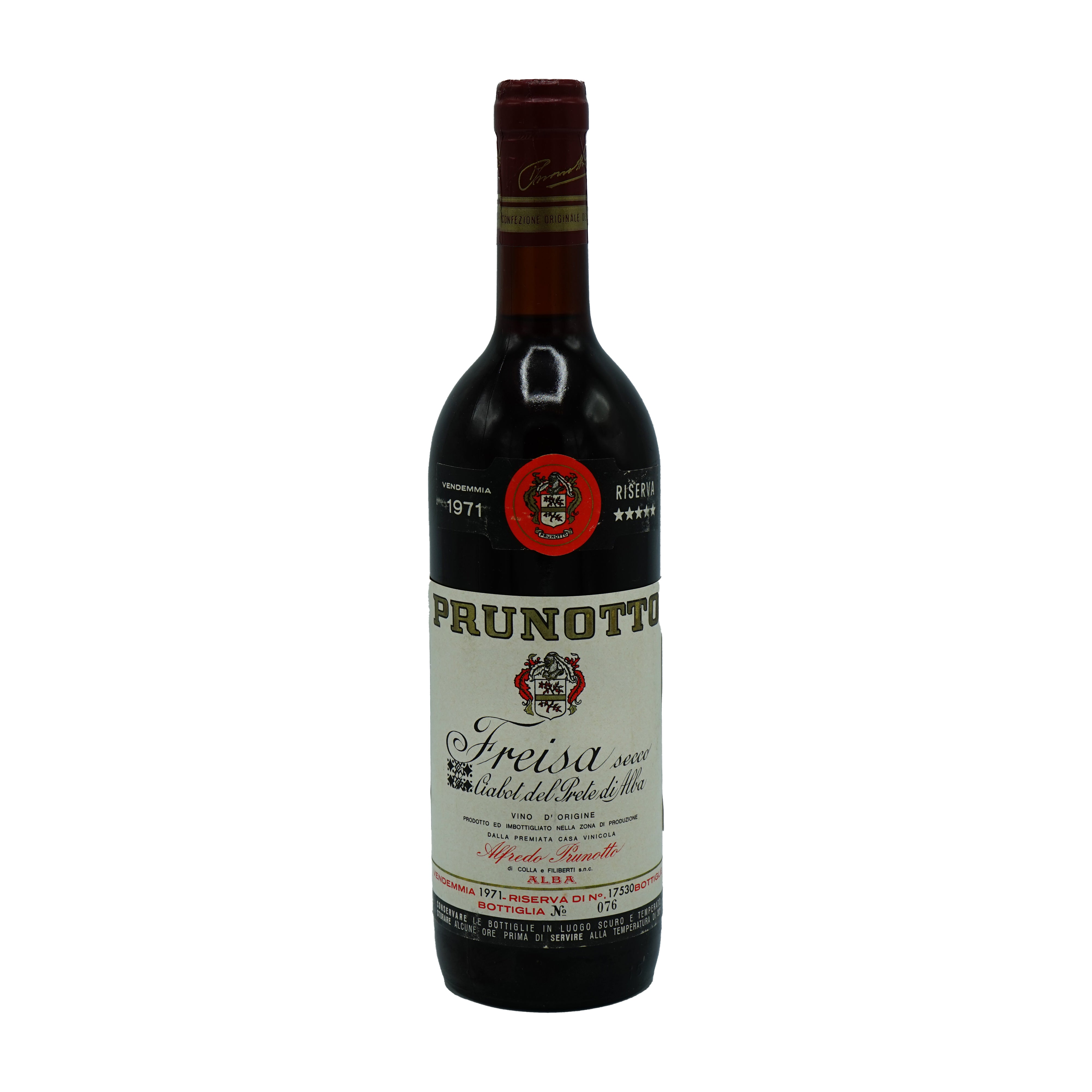 Prunotto, 'Ciabot del Prete' Freisa Riserva 1971 - Parcelle Wine